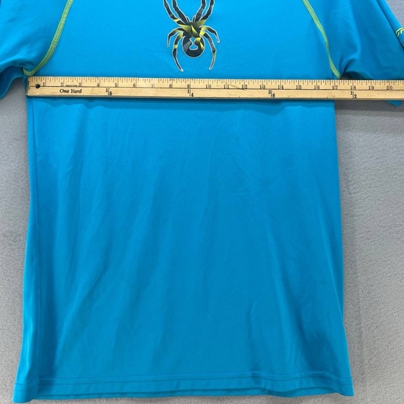Spyder Boys Swim T-shirt Rash guard Light Blue Boys Size XL Great Condition - Picture 9 of 10